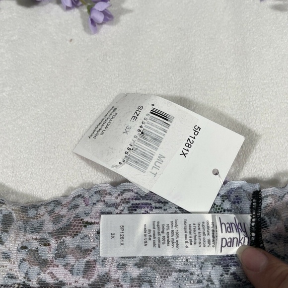 NEW Hanky Panky [ PLUS 3X ] Signature‎ Cheetah Rainbow Lace Boyshorts Panty - Picture 8 of 12